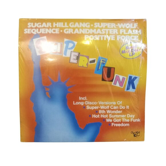 Decca Sugar Hill Gang Album Multi Color Super Funk Maxi Disc LP Side 1 & 2 - Picture 3 of 4